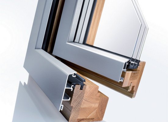Dřevo-hliníková okna iv92